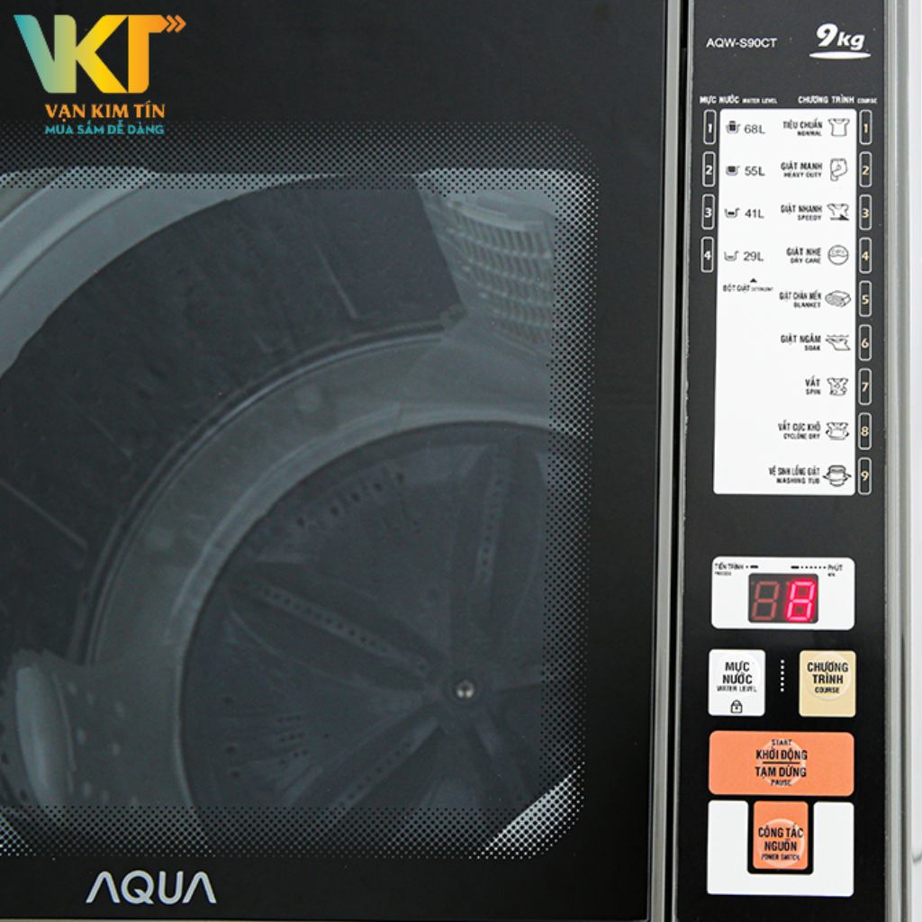 Máy giặt Aqua 9 kg AQW-S90CT.S