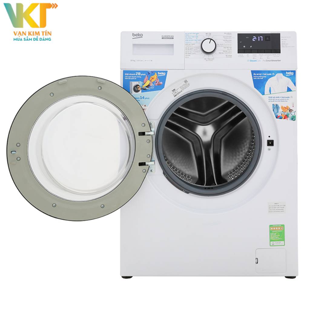 Máy giặt Beko Inverter 10 kg WCV10612XB0ST - Cảm biến thông minh OptiSense, giặt giũ hiệu quả