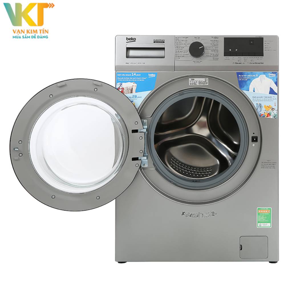 Máy giặt Beko Inverter 8 kg WCV8614XB0STS