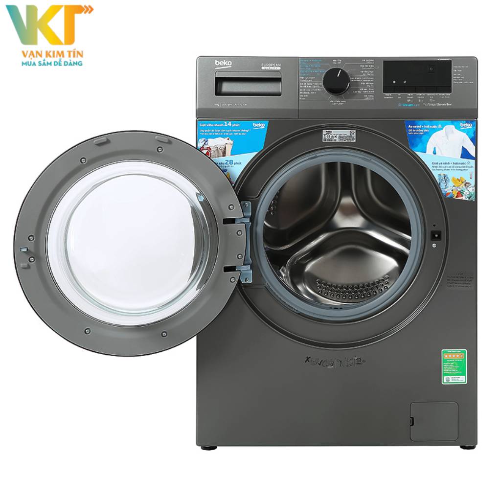 Máy giặt Beko Inverter 9 kg WCV9614XB0STM - Phù hợp gia đình có từ 3 - 5 người