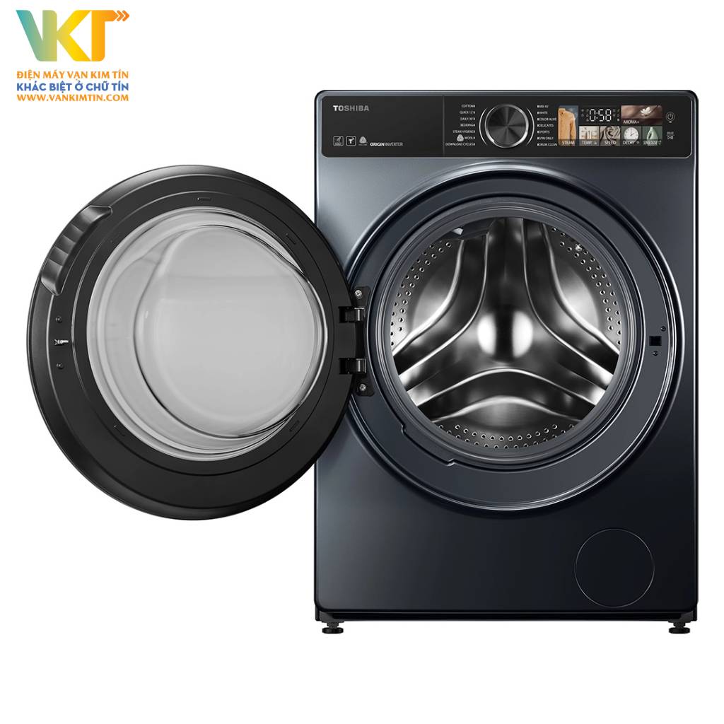 Máy giặt sấy Toshiba Inverter TWD-T25BZU115MWV(MG) - Thiết kế cao cấp kết hợp chất liệu bền bỉ, an toàn