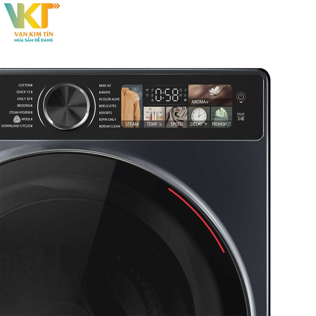 Máy giặt Toshiba Inverter 10.5 kg TW-T25BZU115MWV(MG) - Kích thước lồng giặt siêu rộng rãi, dễ sử dụng