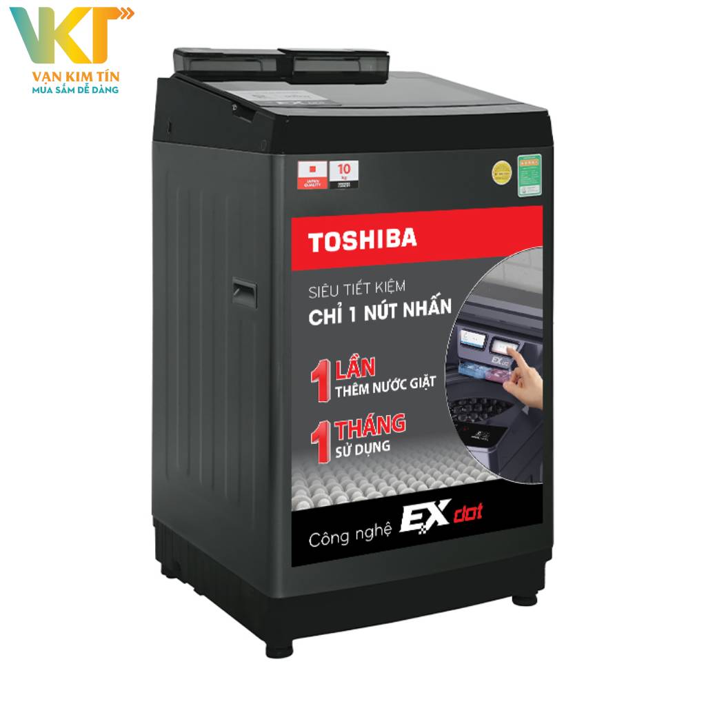 Máy giặt Toshiba Inverter 10 kg AW-DUM1100JV(SG) - Công nghệ Fuzzy Logic thông minh, phân tích lượng nước dựa vào khối lượng giặt