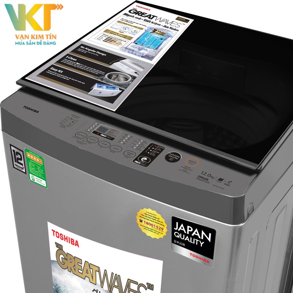 Máy giặt Toshiba Inverter 12 kg AW-DUK1300KV(SG)