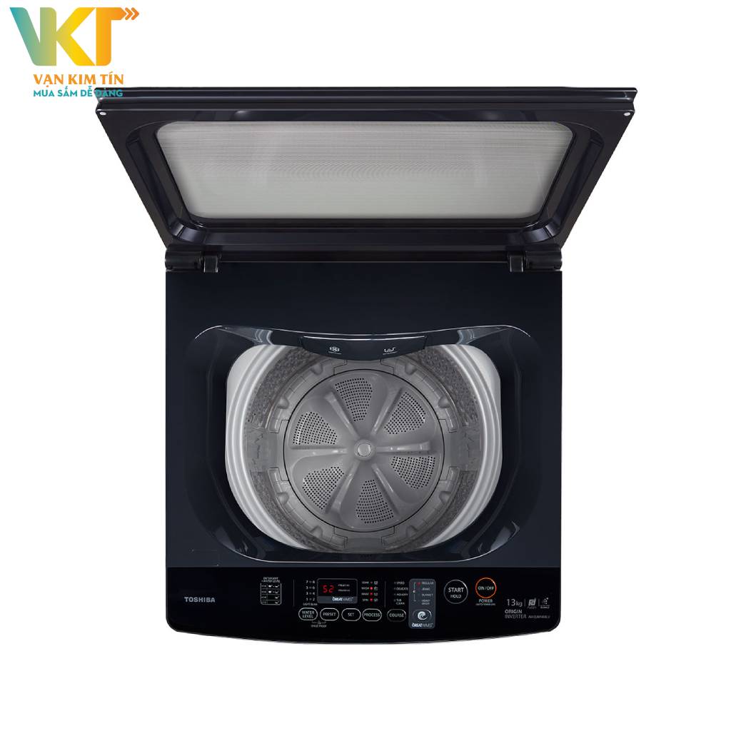 Máy giặt Toshiba Inverter 13 kg AW-DUM1400LV(MK) - An toàn tuyệt đối với nắp máy trợ lực và khóa an toàn trẻ em
