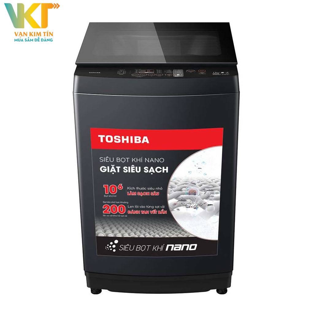 Máy giặt Toshiba Inverter 13 kg AW-DUM1400LV(MK) - Thiết kế hiện đại, gam màu đen sang trọng