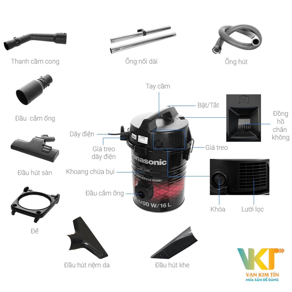 Máy hút bụi Panasonic MC-YL631RN46