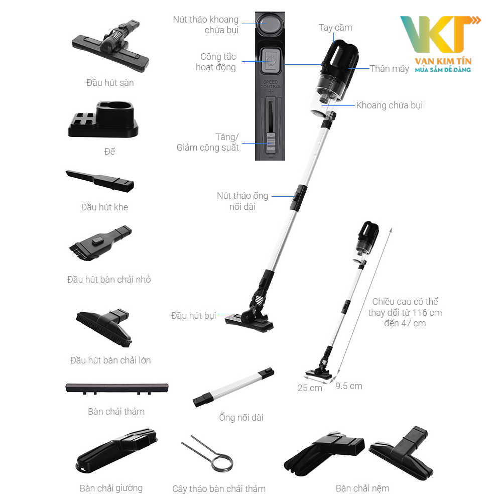 Máy hút bụi Shimono SVC1025