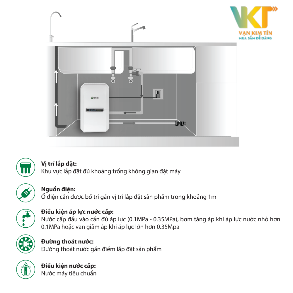 Máy lọc nước giữ khoáng AOSmith Vita Plus