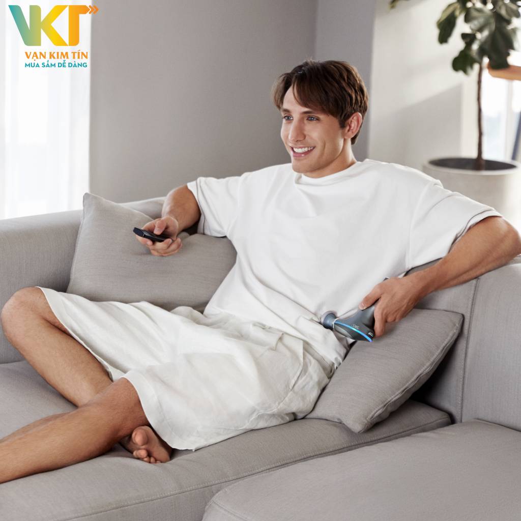 Máy massage mini cầm tay SKG F7-E - Chế độ chườm nóng trước massage