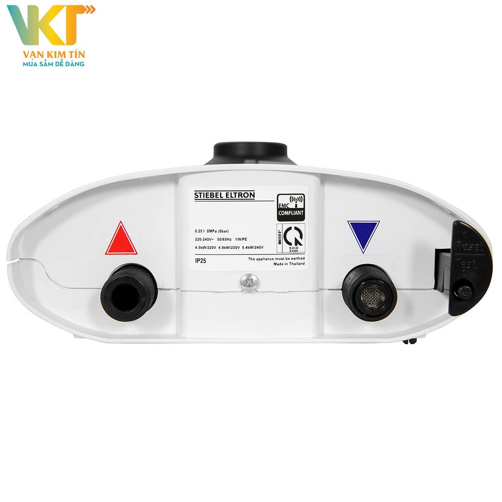 Máy nước nóng trực tiếp Stiebel Eltron 4500W WS 45 EC - Cầu dao chống rò rỉ điện ELCB tự động ngắt điện khi có sự cố