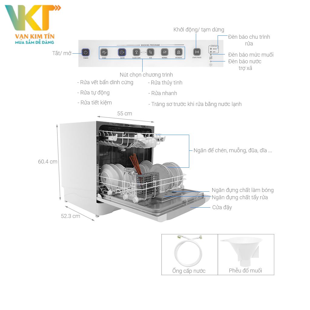 Máy rửa chén Electrolux ESF6010BW