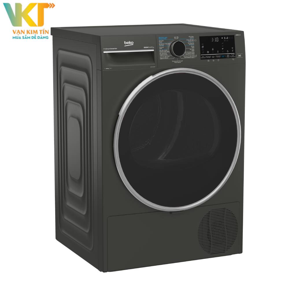 Máy sấy bơm nhiệt Beko 10 kg B5T4429WM (NEW) - Động cơ mạnh mẽ, khối lượng sấy lên đến 10 kg