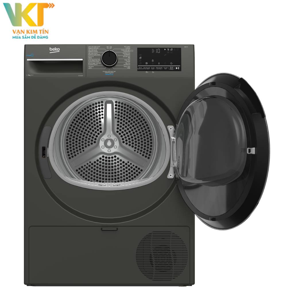 Máy sấy bơm nhiệt Beko 9 kg B3T4329M - Động cơ mạnh mẽ với độ ồn thấp
