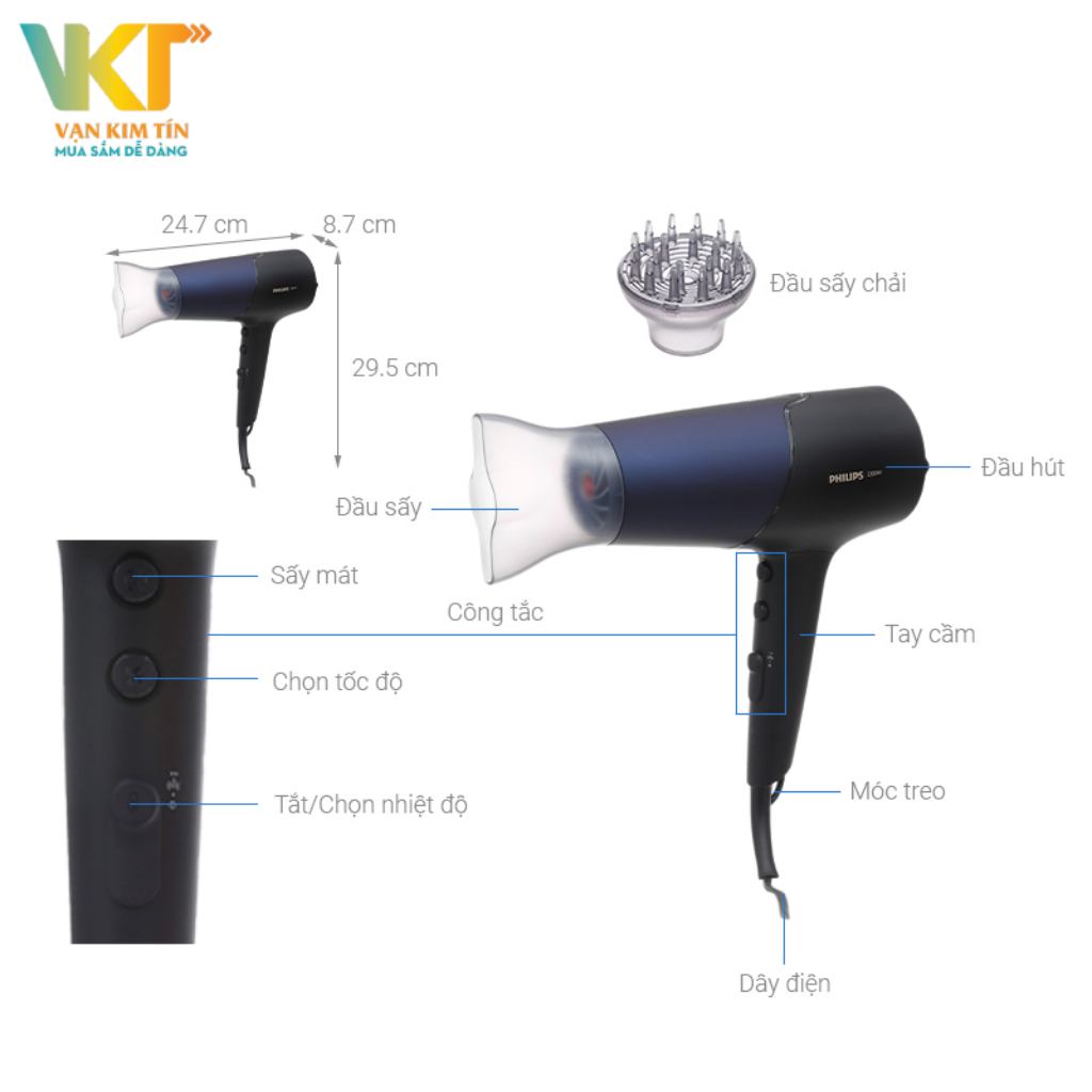 Máy sấy tóc Philips BHD510/00