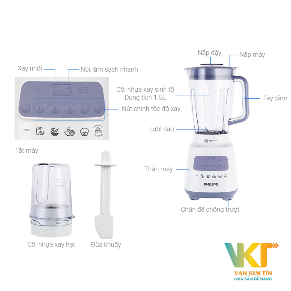 Máy xay sinh tố Philips HR2221/00