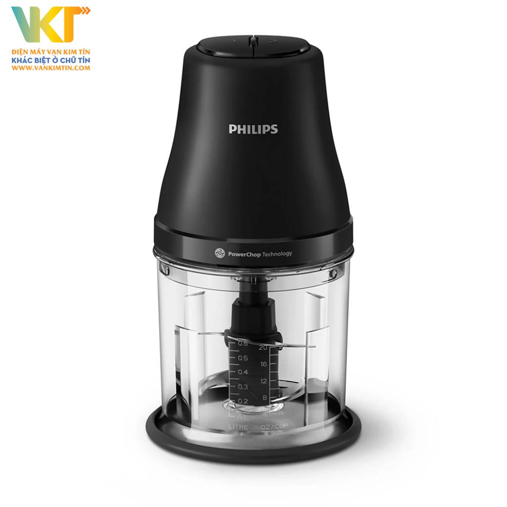 Máy xay thịt Philips HR1501/00 - Màu sắc đẹp mắt, kiểu dáng gọn nhẹ, dung tích 1 lít