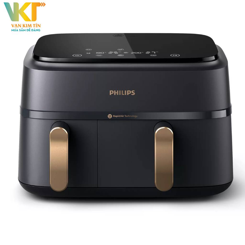 Nồi chiên không dầu Philips hai giỏ NA352/00 - Tùy chỉnh nhiệt độ và thời gian chế biến
