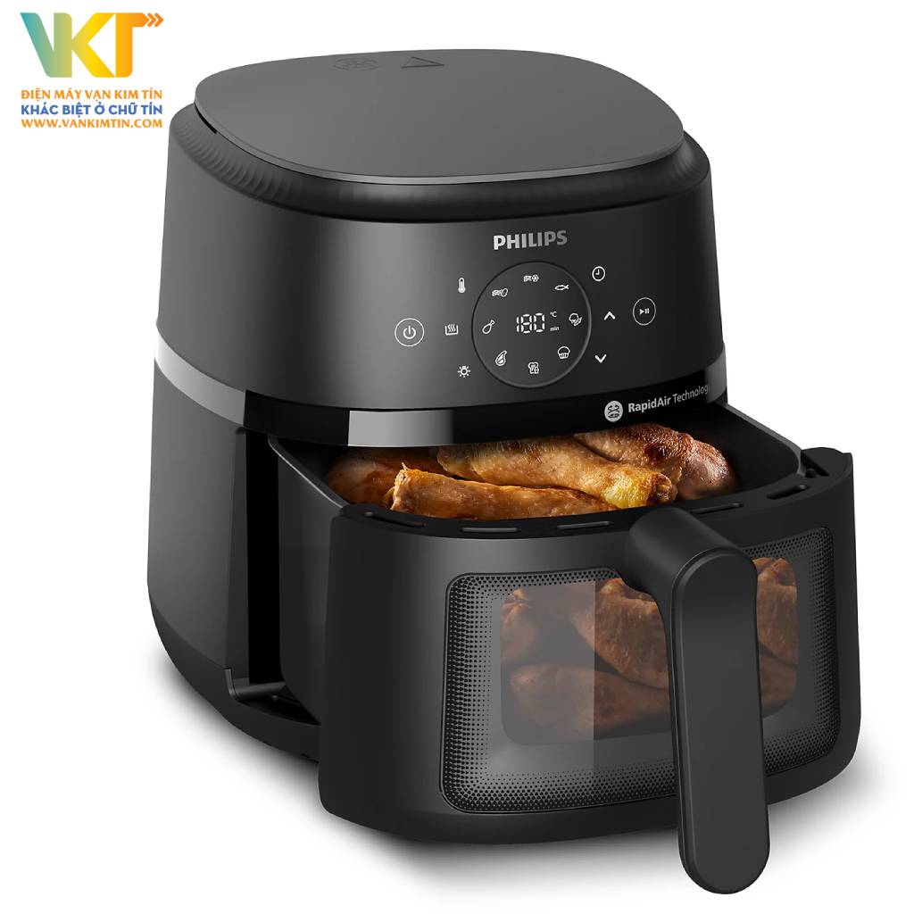 Nồi chiên không dầu Philips NA220/00 - Kiểu dáng tiện lợi với dung tích lý tưởng cho mọi gia đình