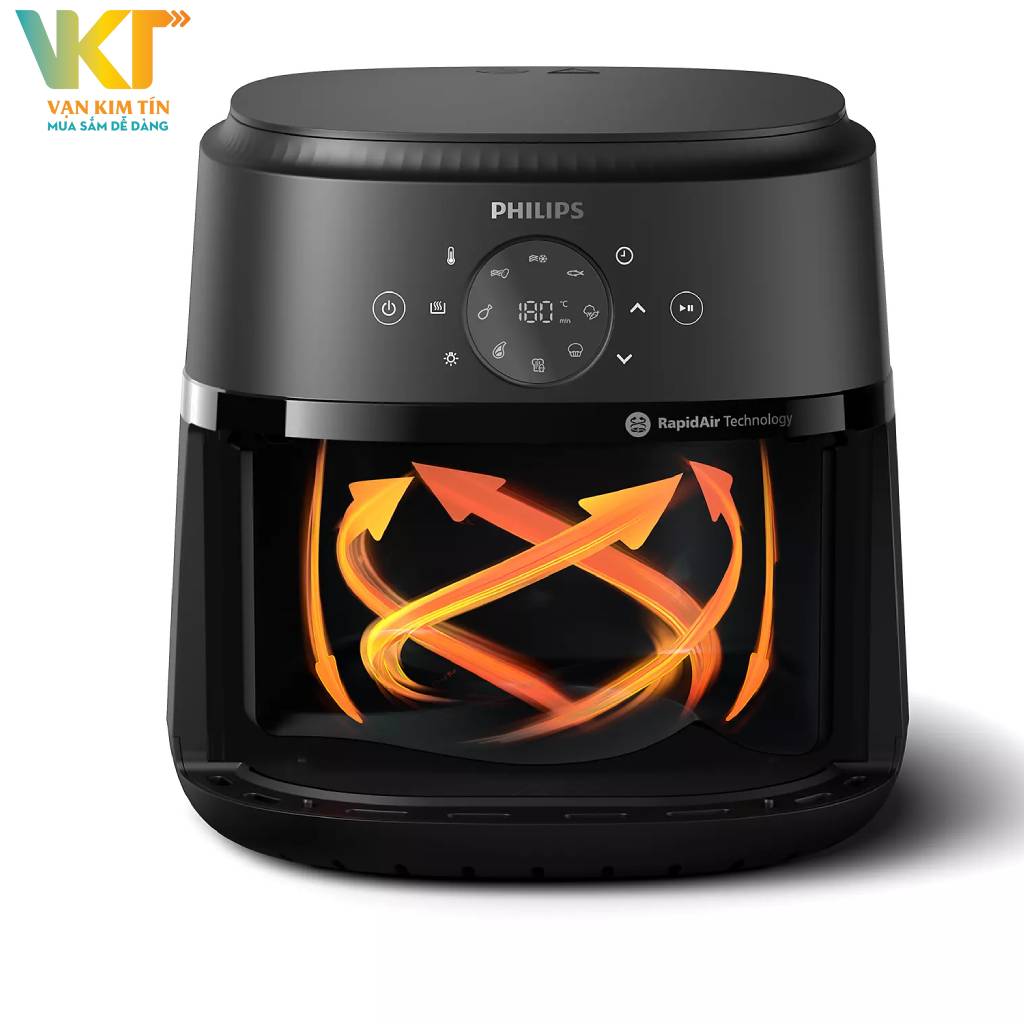 Nồi chiên không dầu Philips NA230/00 6.2 lít - 9 chế độ nấu được cài đặt sẵn tiện lợi
