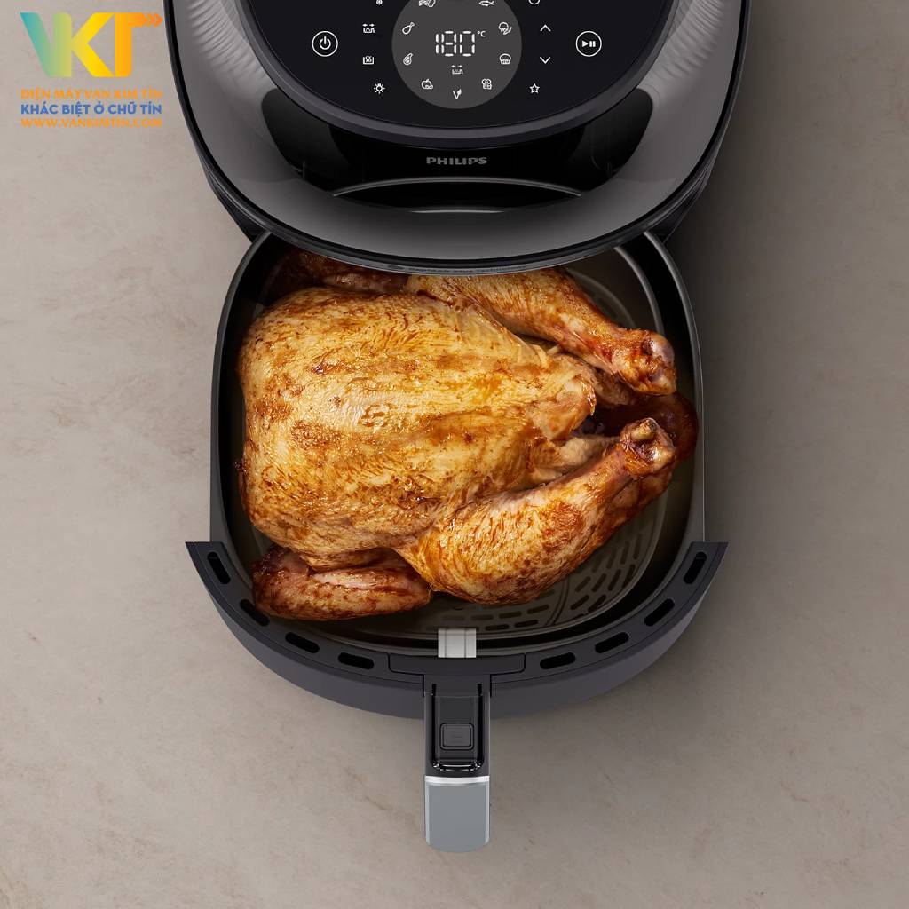 Nồi chiên không dầu Philips NA342/00 - Dung tích 7.2 lít, chế biến được cùng lúc nhiều thực phẩm