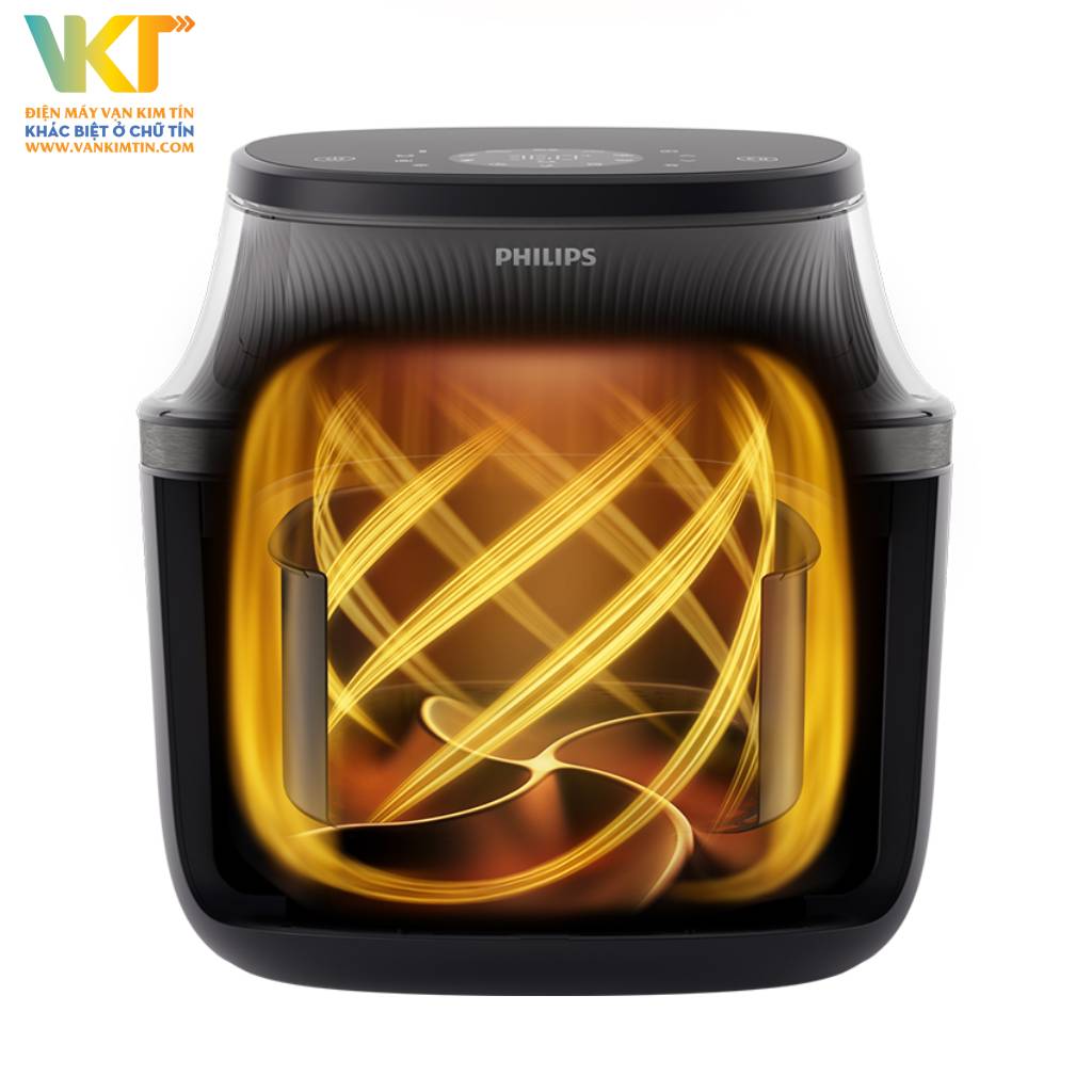 Nồi chiên không dầu Philips NA342/00 - Hạn chế dầu mỡ tới 90% với công nghệ Rapid Air Plus