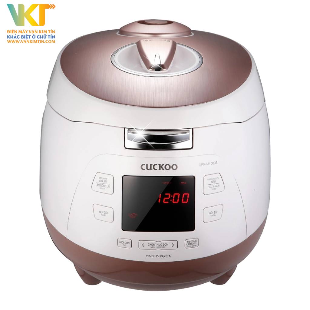 Nồi cơm áp suất điện tử Cuckoo 1.8 lít CRP-M1000S - Màu sắc sang trọng, nhỏ gọn, dung tích 1.8 lít lý tưởng