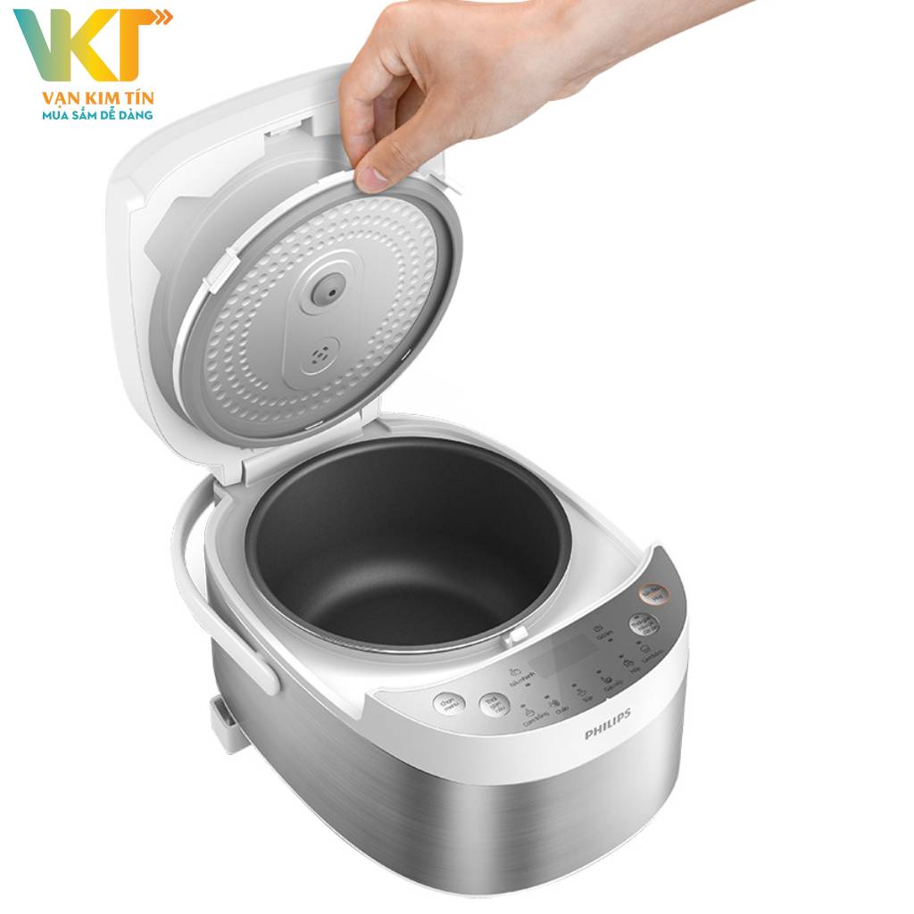 Nồi cơm điện mini Philips 0.85 lít HD3170/66 - Nấu đa dạng món với 8 chế độ tích hợp