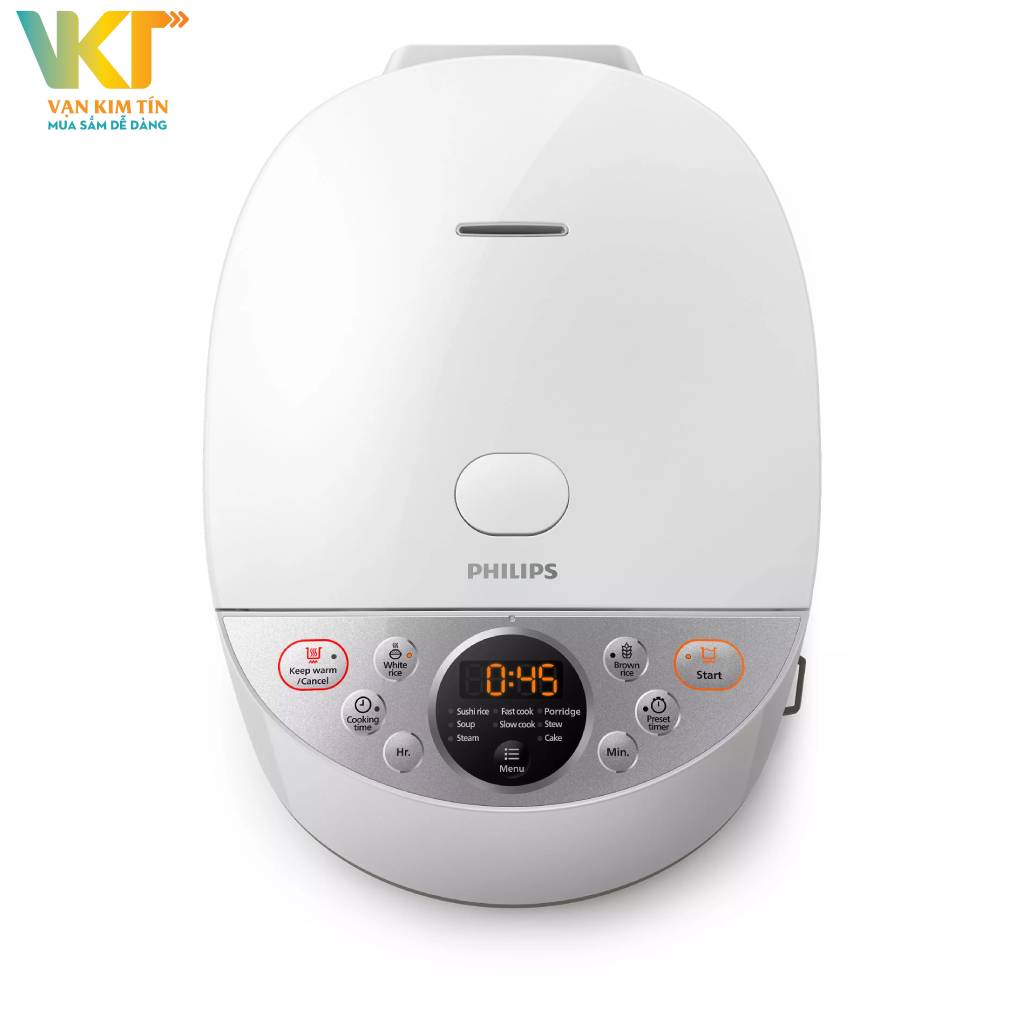 Nồi cơm điện Philips HD4515/55 - Hỗ trợ nấu ăn với 10 chức năng nấu