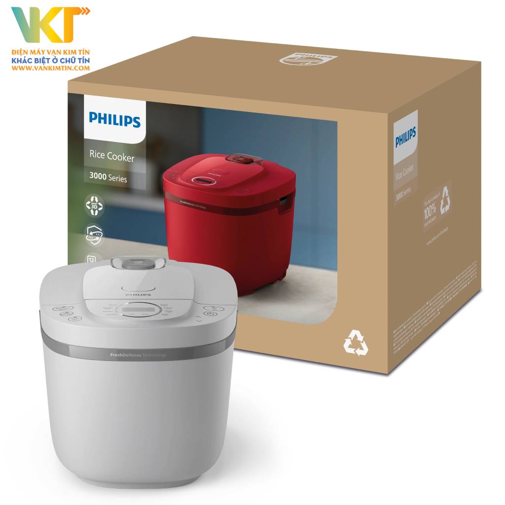 Nồi cơm điện Philips HD4719/32 - Tiện thao tác với bảng điều khiển nút nhấn, màn hình rõ ràng