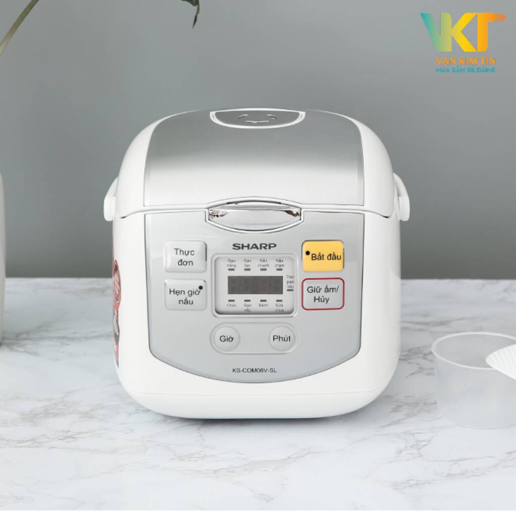 Nồi cơm điện tử Sharp KS-COM08V-SL