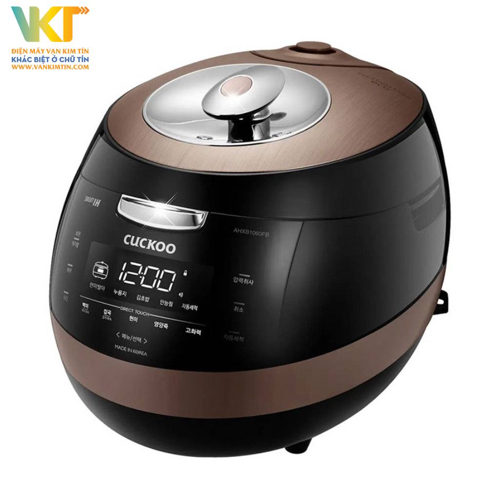 Nồi cơm điện tử cao tần áp suất Cuckoo 1.8 lít CRP-AHXB1008F/BKBRVNCV - Men X-Wall Black Shine cao cấp, an toàn phía trong lòng nồi