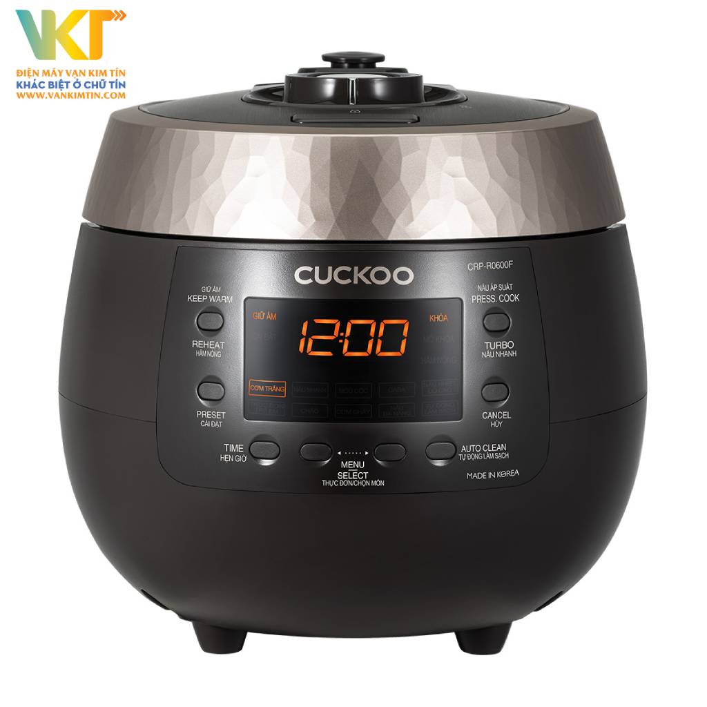 Nồi cơm điện tử cao tần áp suất Cuckoo 1.8 lít CRP-R1000F/BKGBCRVNCV - Kiểu dáng hiện đại, tinh tế, màu sắc đẹp mắt, dung tích lớn