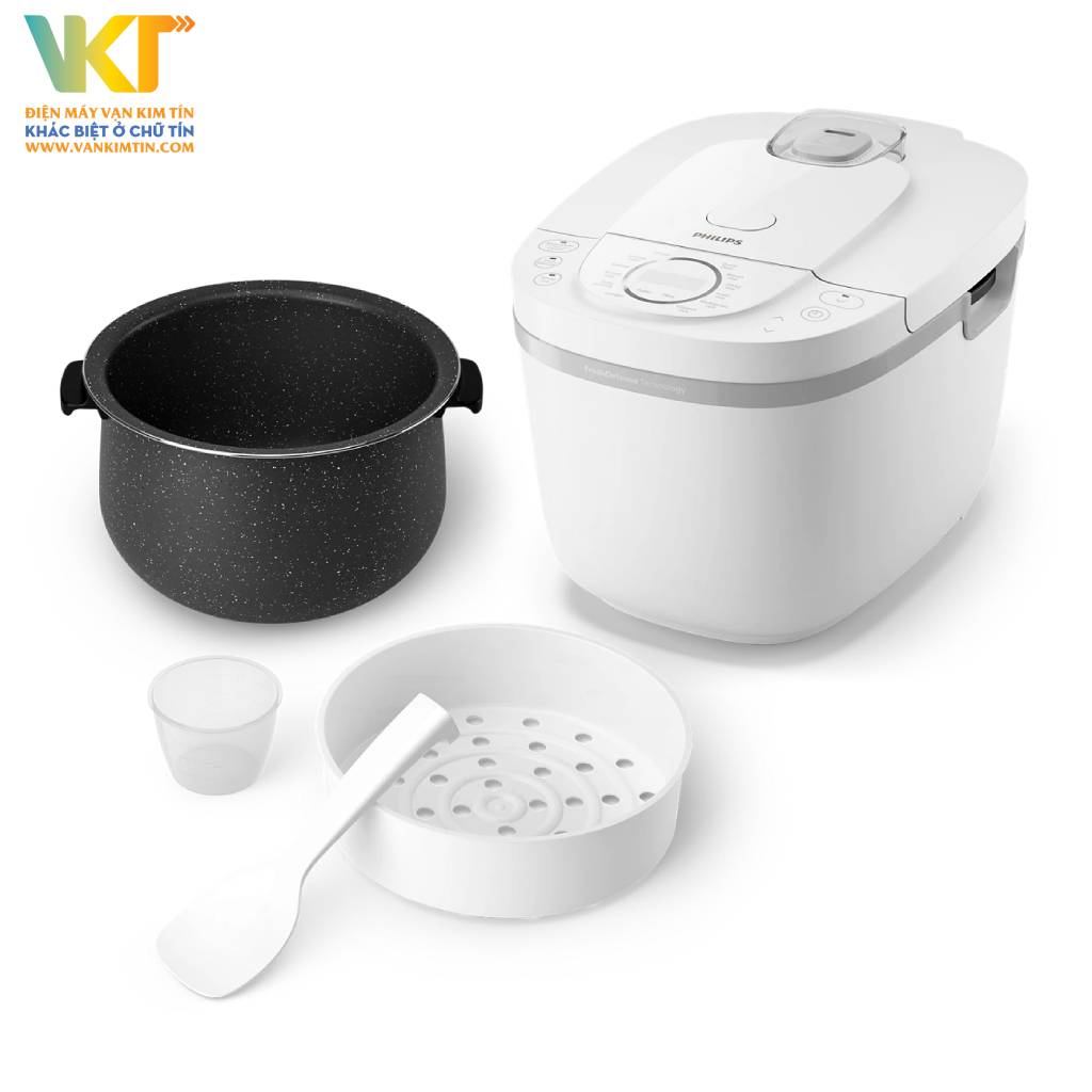 Nồi cơm điện tử Philips HD4717/30 - Dung tích phù hợp, chế độ giữ ấm 48 giờ tiện nghi
