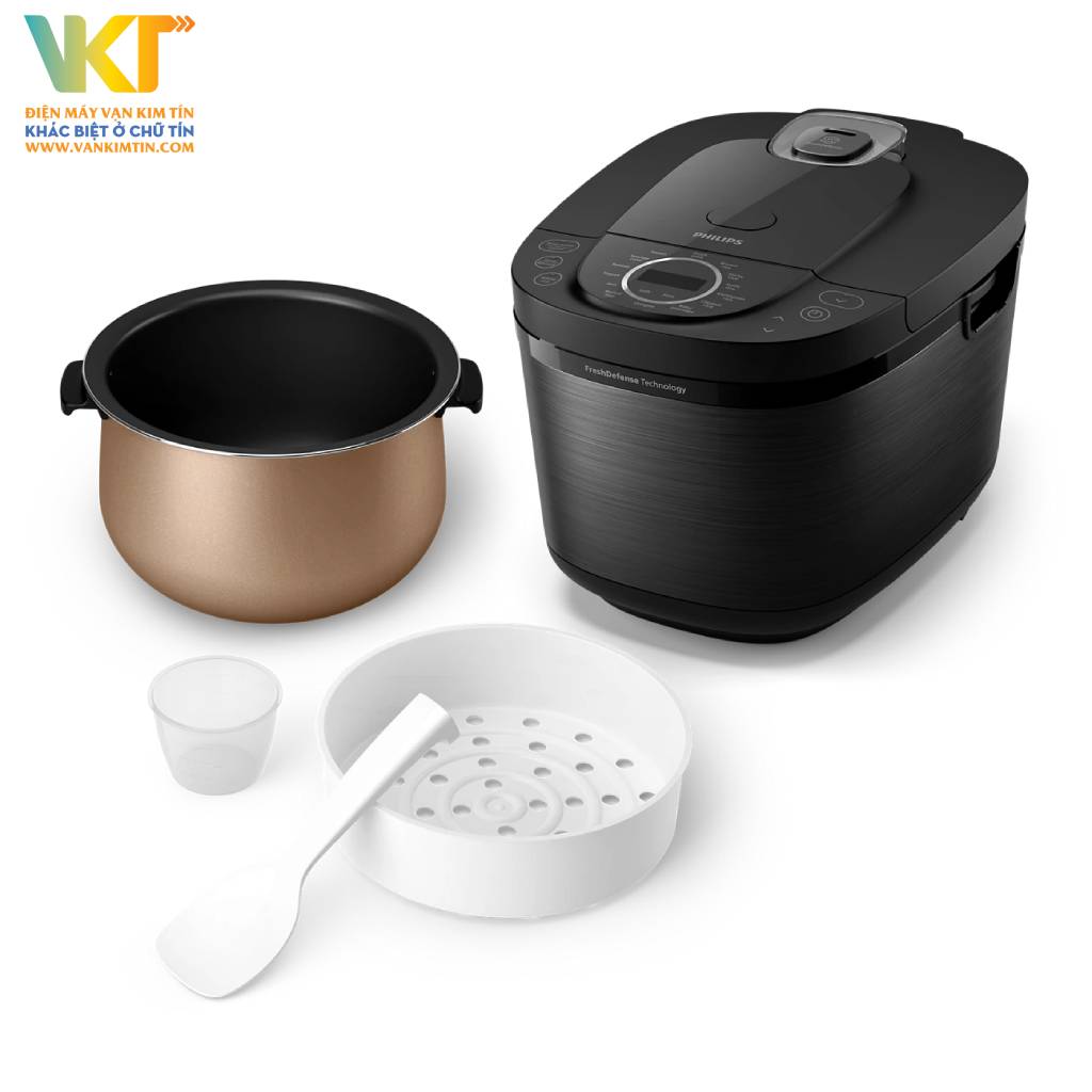 Nồi cơm điện tử Philips HD4814/31 - Dung tích và đa dạng chương trình, phù hợp nhiều gia đình