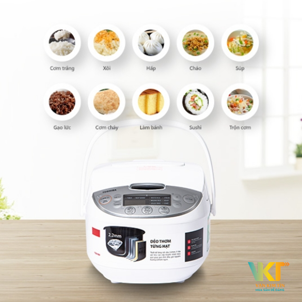 Nồi cơm điện tử Toshiba RC-18DH2PV(W)