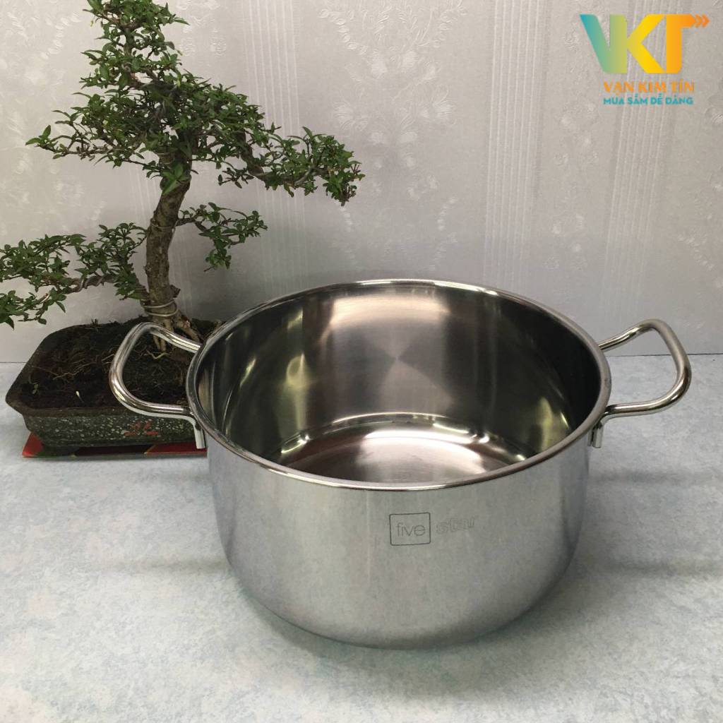 Nồi inox 3 đáy Fivestar FSN 24cm nắp inox