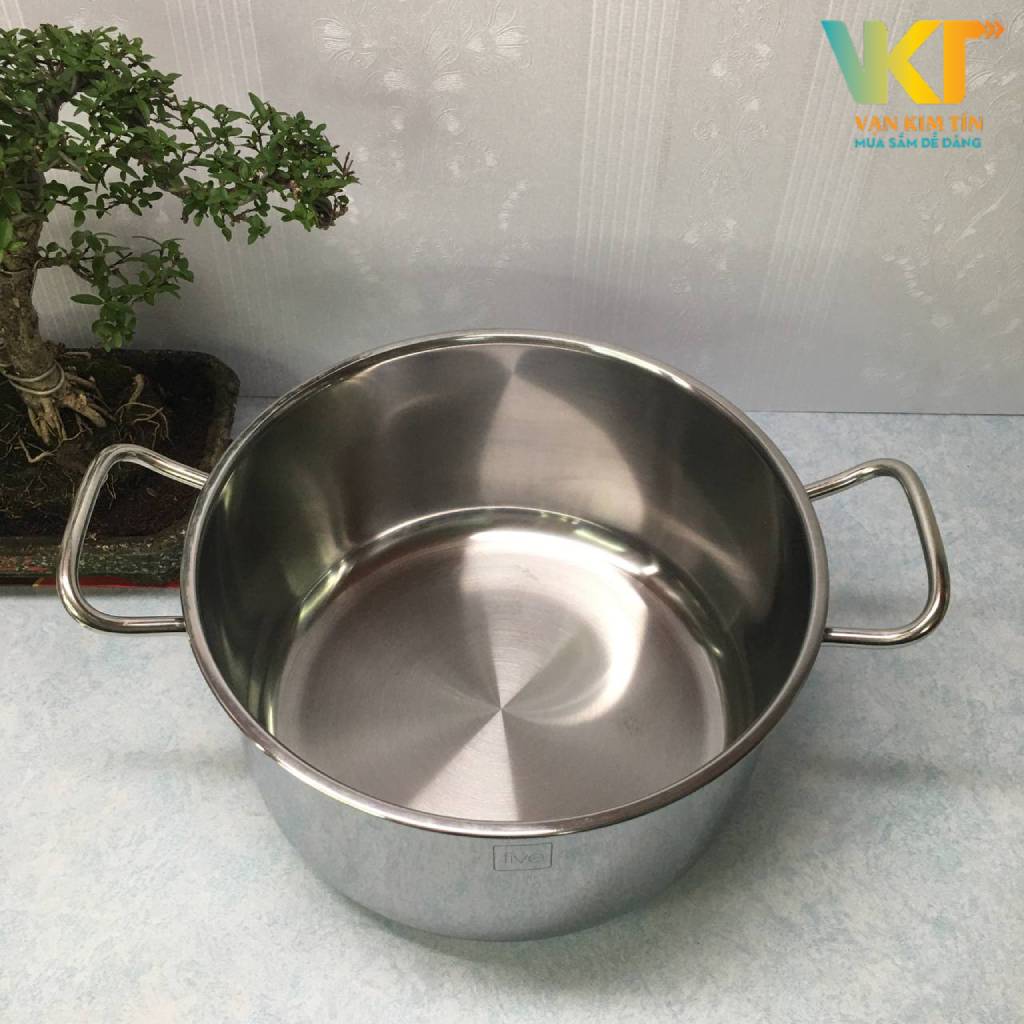 Nồi inox 3 đáy Fivestar FSN 24cm nắp inox