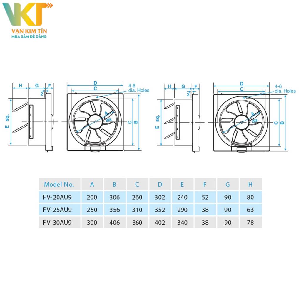 Quạt hút Panasonic FV-25AU9