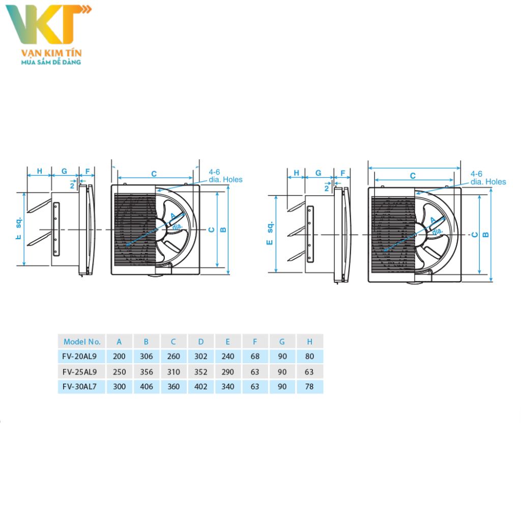 Quạt hút Panasonic FV-30AL7