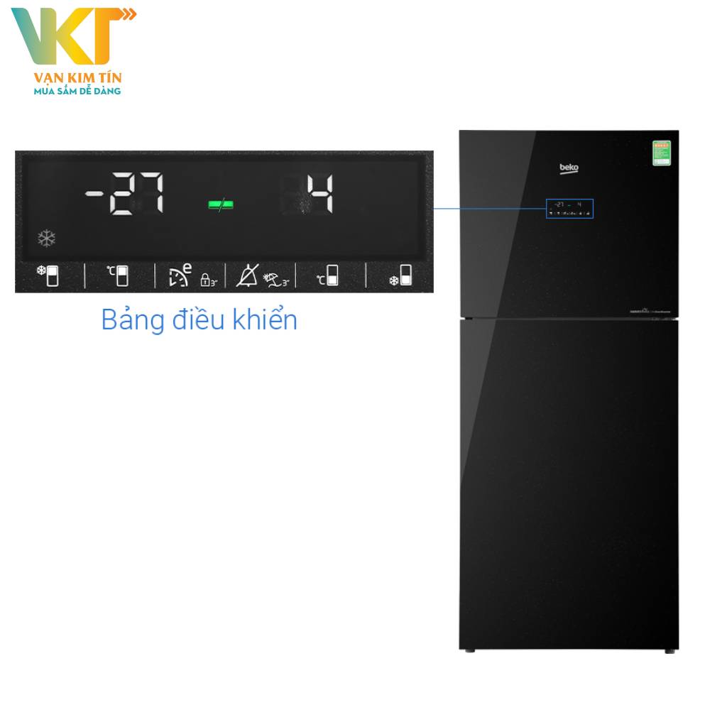 Tủ lạnh Beko Inverter 340 lít RDNT371E50VZGB - Dễ dàng sử dụng