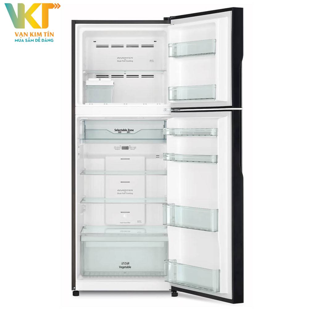 Tủ lạnh Hitachi Inverter 366 lít R-FVX480PGV9 - Dung tích tủ 366 lít thoải mái cất trữ thực phẩm