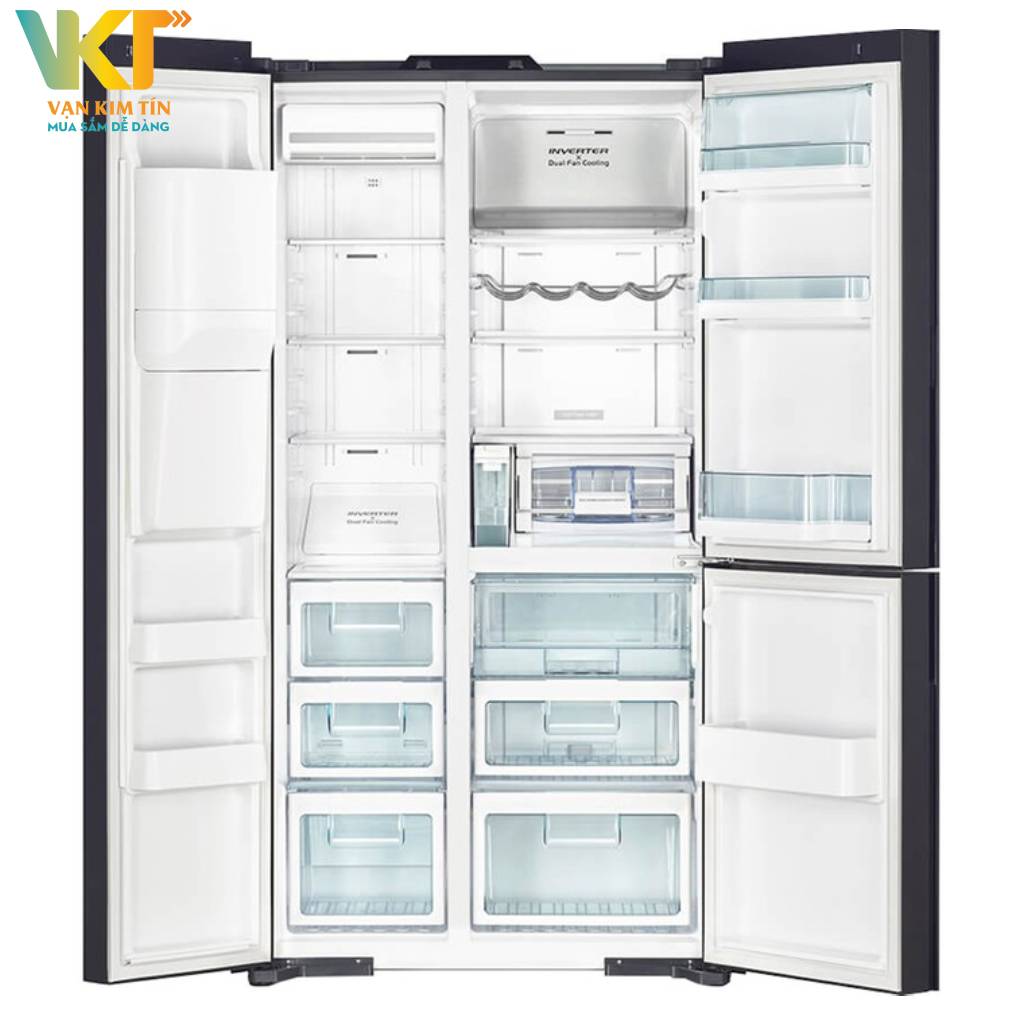 Tủ lạnh Hitachi Inverter 569 lít R-FM800XAGGV9X DIA - Triple Power bộ lọc kháng khuẩn, khử mùi mạnh mẽ