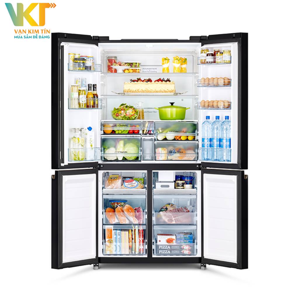 Tủ lạnh Hitachi Inverter 569 lít R-WB640PGV1 - Dung tích lưu trữ lớn cho gia đình đông thành viên