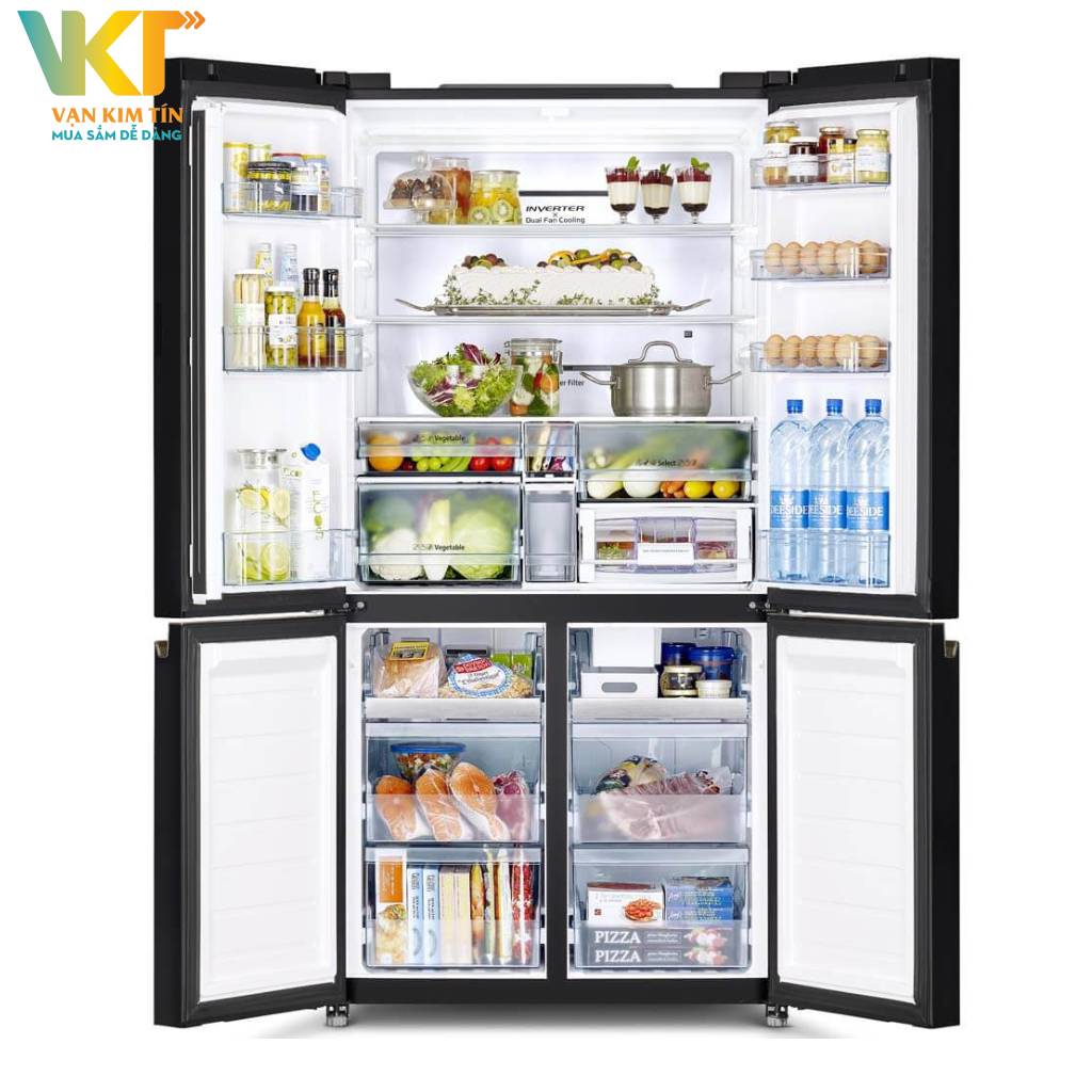 Tủ lạnh Hitachi Inverter 569 lít R-WB640VGV0 - Tiết kiệm điện, duy trì nhiệt tối ưu nhờ sự kết hợp các công nghệ hiện đại