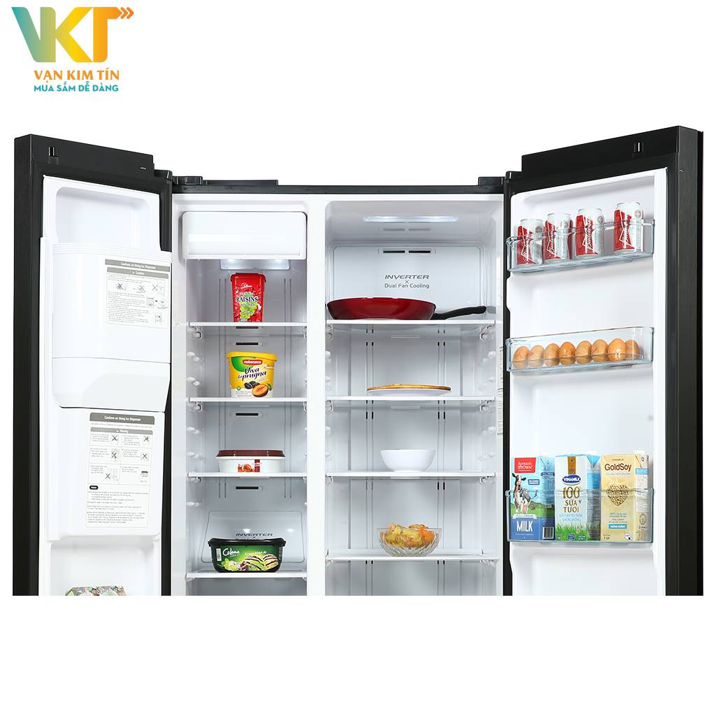 Tủ lạnh Hitachi Inverter 573 lít R-SX800GPGV0 GBK - Tiết kiệm điện năng với công nghệ cách nhiệt chân không VIP