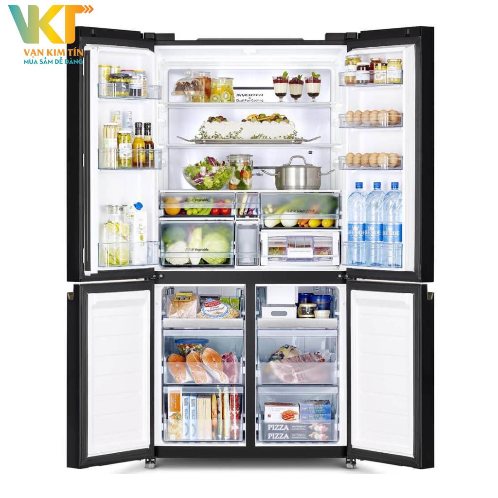 Tủ lạnh Hitachi Inverter 645 lít R-WB700VGV2 GBK - Dung tích 645 lít phù hợp cho các gia đình từ 5 - 7 thành viên