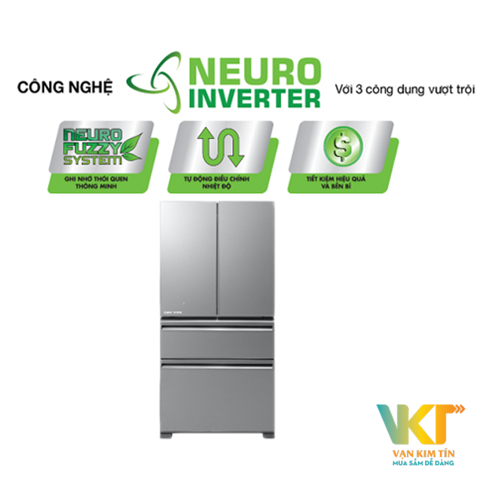 Tủ lạnh side by side Mitsubishi MR-LX68EM