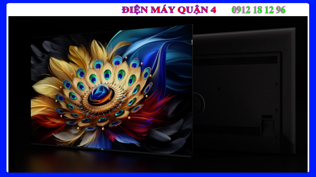 Google Tivi QLED TCL 4K 85 inch 85C655 Thiết kế