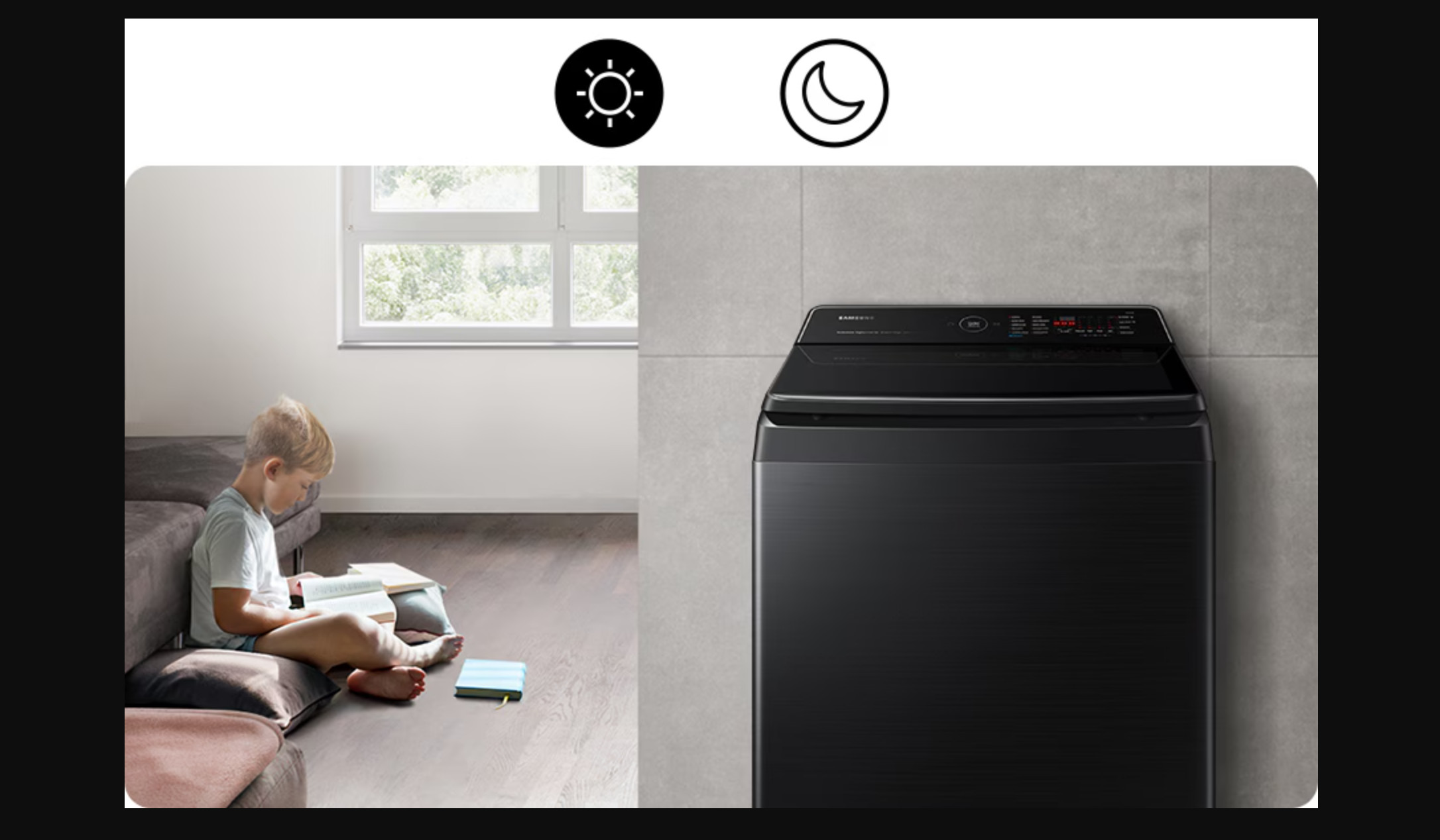 Máy Giặt Samsung Ecobubble Inverter 17 kg WA17CG6442BDSV Chống Rung Ồn VRT Plus™